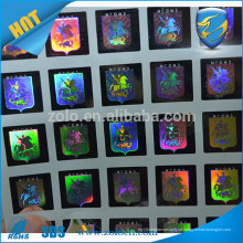 PET Material Anti-contrafacção holograma Shenzhen ZOLO marcas personalizadas